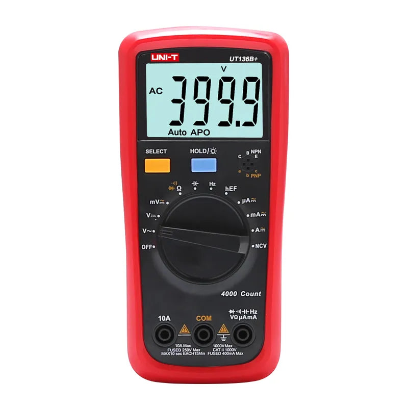 Uni-trend High-precision Digital Multimeter with Burn-proof Capacitance Test UT136B+