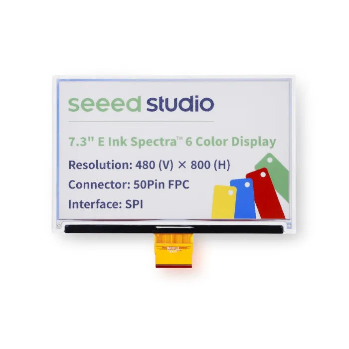Seeed Studio 7.3" spectra™ 6 ePaper Display with 800x480 Pixels