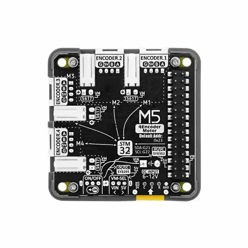M5stack 4-Channel Encoder Motor Driver Module