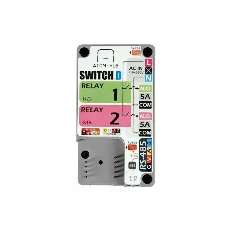 M5stack ATOM HUB SwitchD 2-Relay Kit