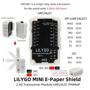 LILYGO MiNi E-Paper Shield nRF24L01 2.4G Wireless Module-8