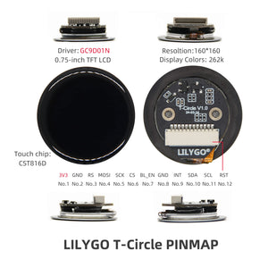 LILYGO T-Circle 0.75-inch Round Screen Dev Board-6