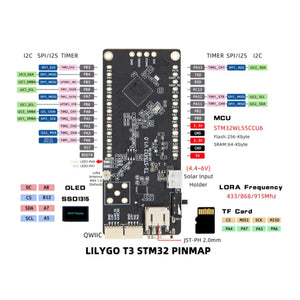 LILYGO T3 STM32WL55 LoRa Node 868MHz OLED MeshCore Board-8