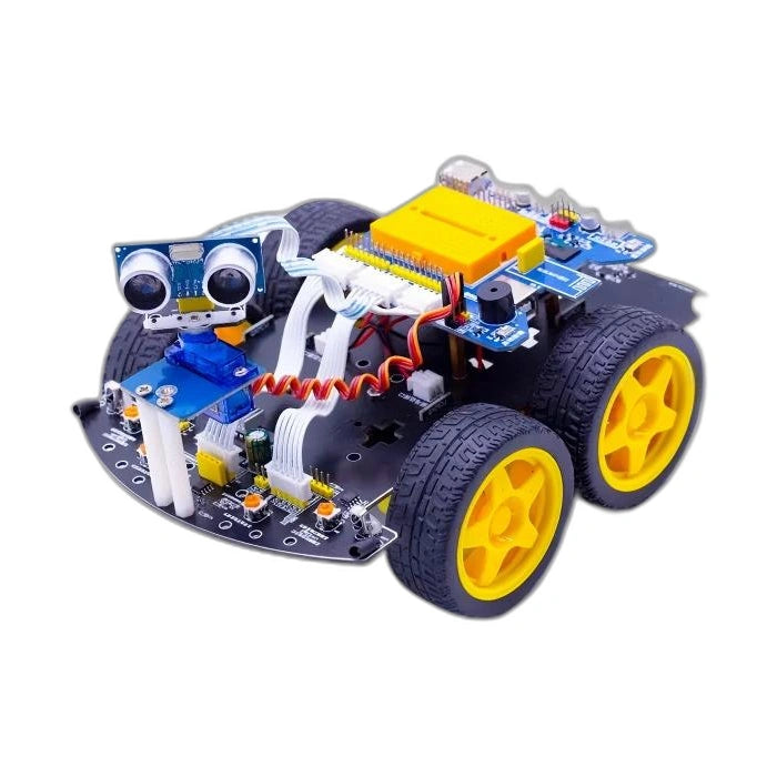 Arduino 4WD Kit Tracking Ultrasound Obstacle Avoidance Bluetooth WiFi