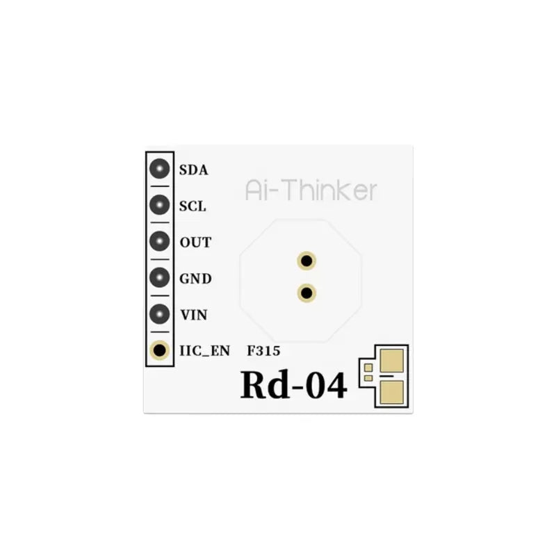 Ai-Thinker Rd 04 10G Human Body Motion Sensor using X-band radar for low-power smart home and IoT motion detection