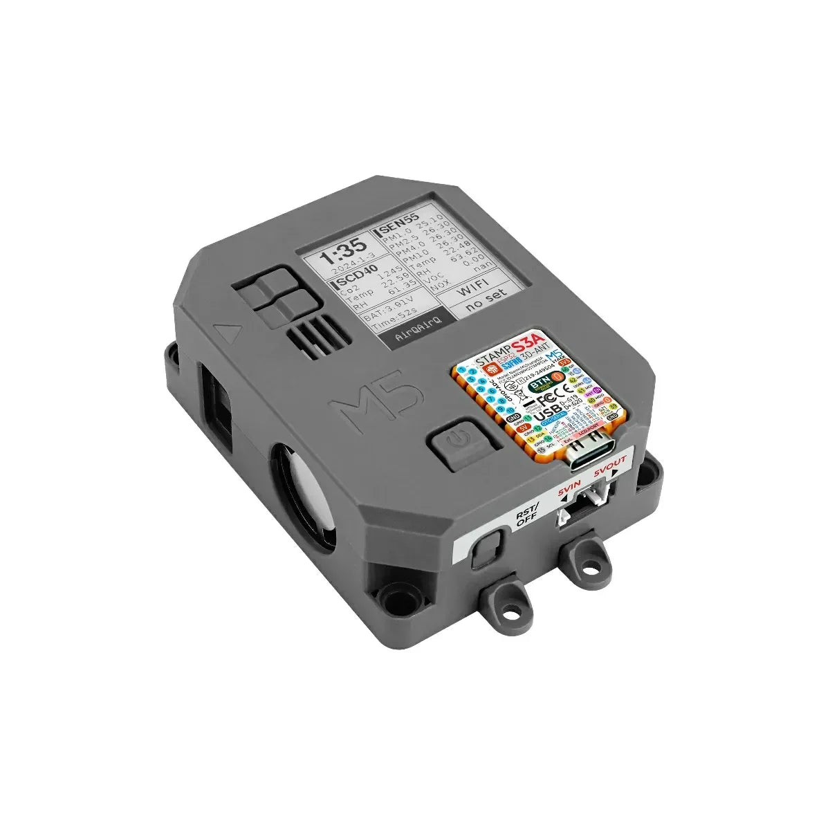M5Stack Air Quality Kit v1.1 with M5StampS3A (SEN55, SCD40)