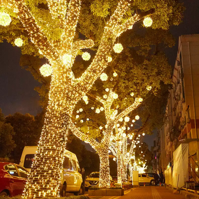 Christmas Decorative Light String Warm White 10 Meters 80 Llamp Beads Use Battery