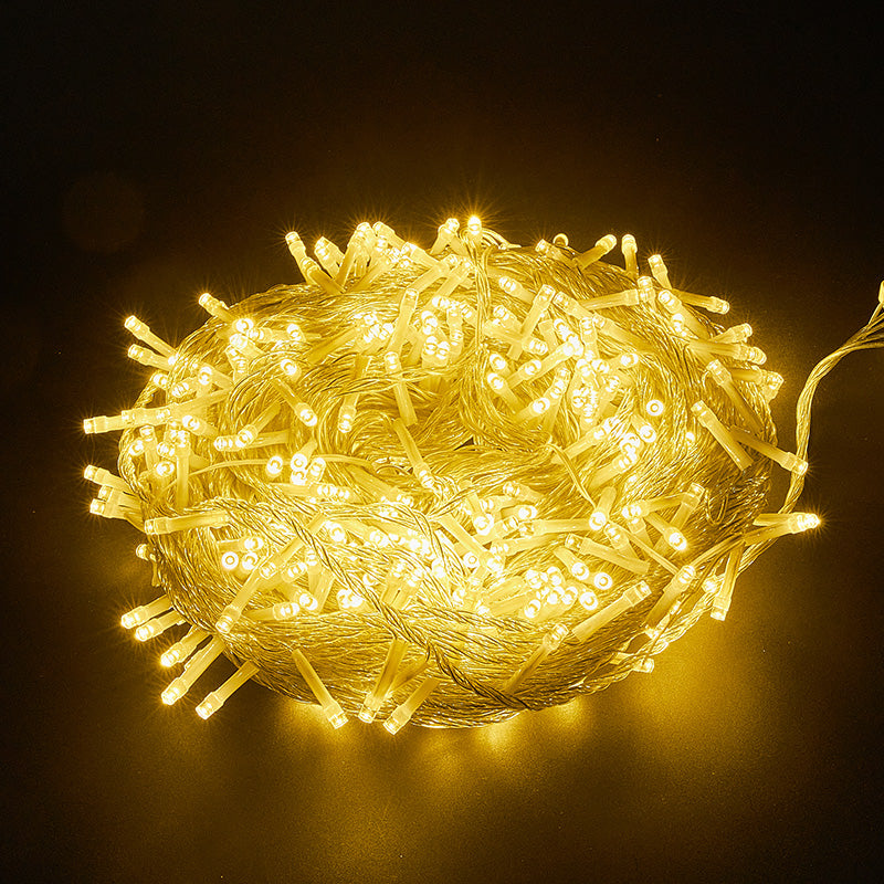 Christmas Decorative Light String Warm White 10 Meters 80 Llamp Beads Use Battery