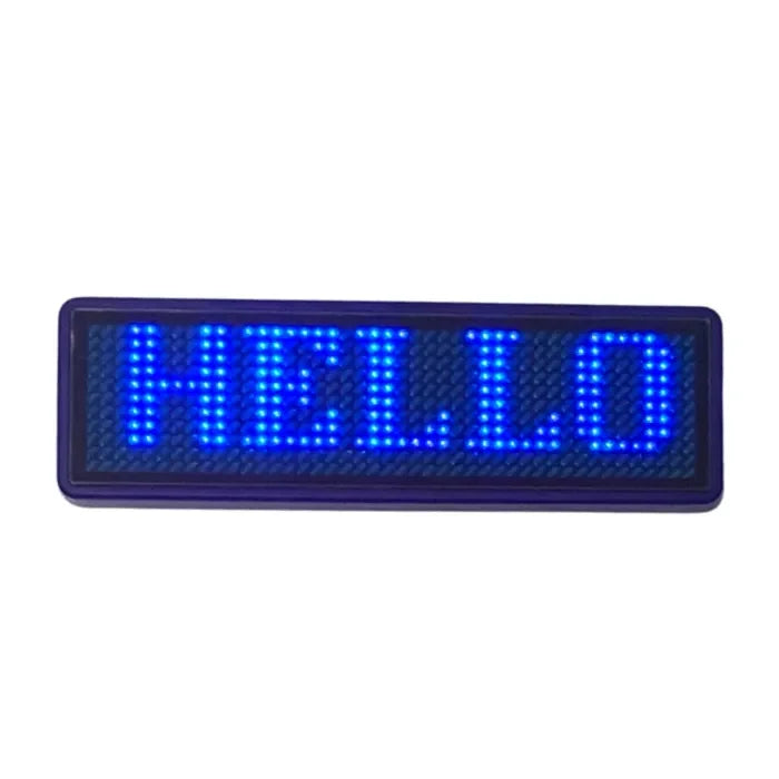 Rechargeable Wireless Bluetooth LED Name Badge DIY Reuseable Name Tag