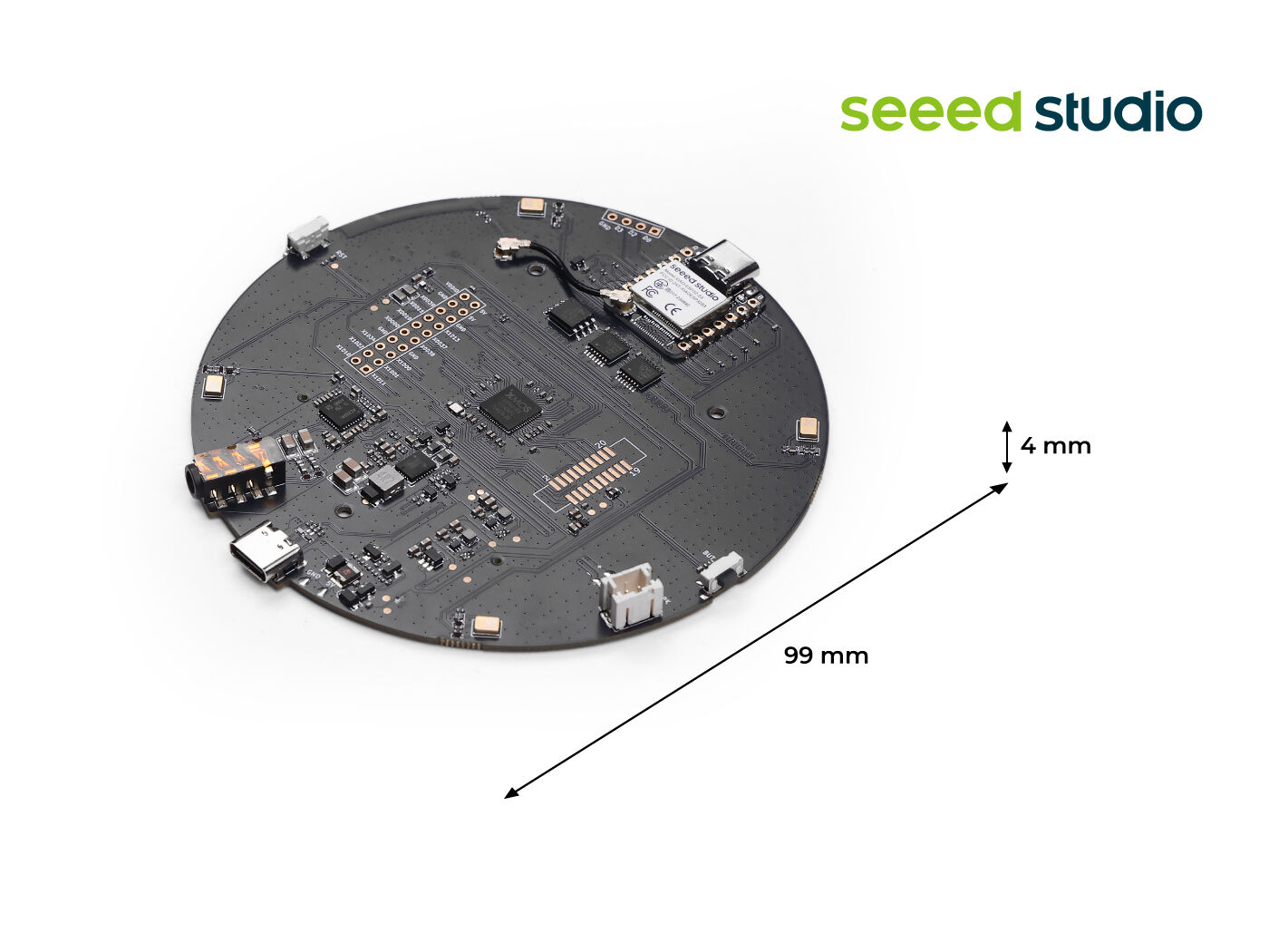 Seeed Studio ReSpeaker XMOS XVF3800 with XIAO ESP32S3 AI 4Mic Array
