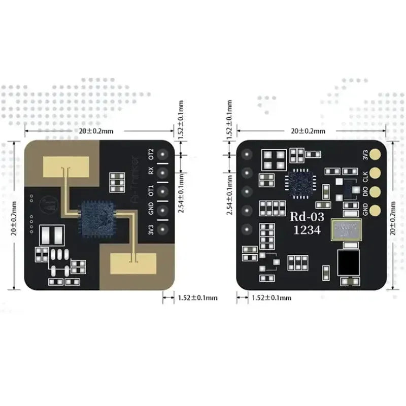 Ai-Thinker Rd 03 24G Millimeter Wave Radar V1 & V2