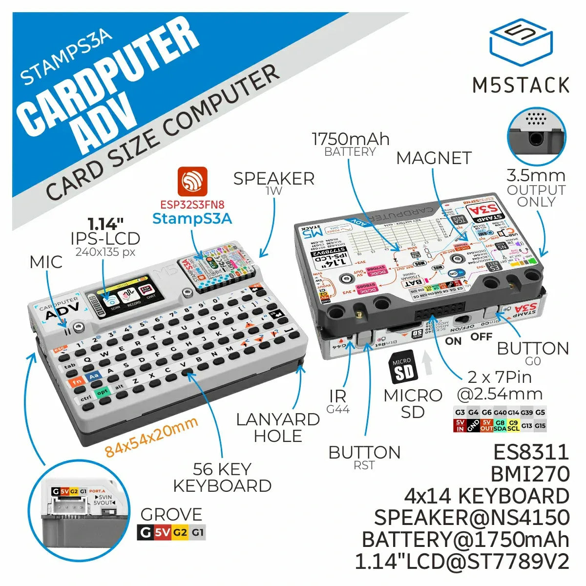 M5Stack_Cardputer-Adv_with_StampS3A_ESP32-S3FN8_Mechanical_Keyboard-2