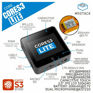 M5Stack CoreS3 Lite ESP32S3 IoT Dev Kit-2