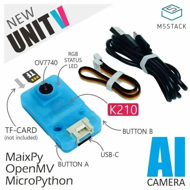 M5stack UnitV k210 Edge Computing AI Camera(OV7740)-2
