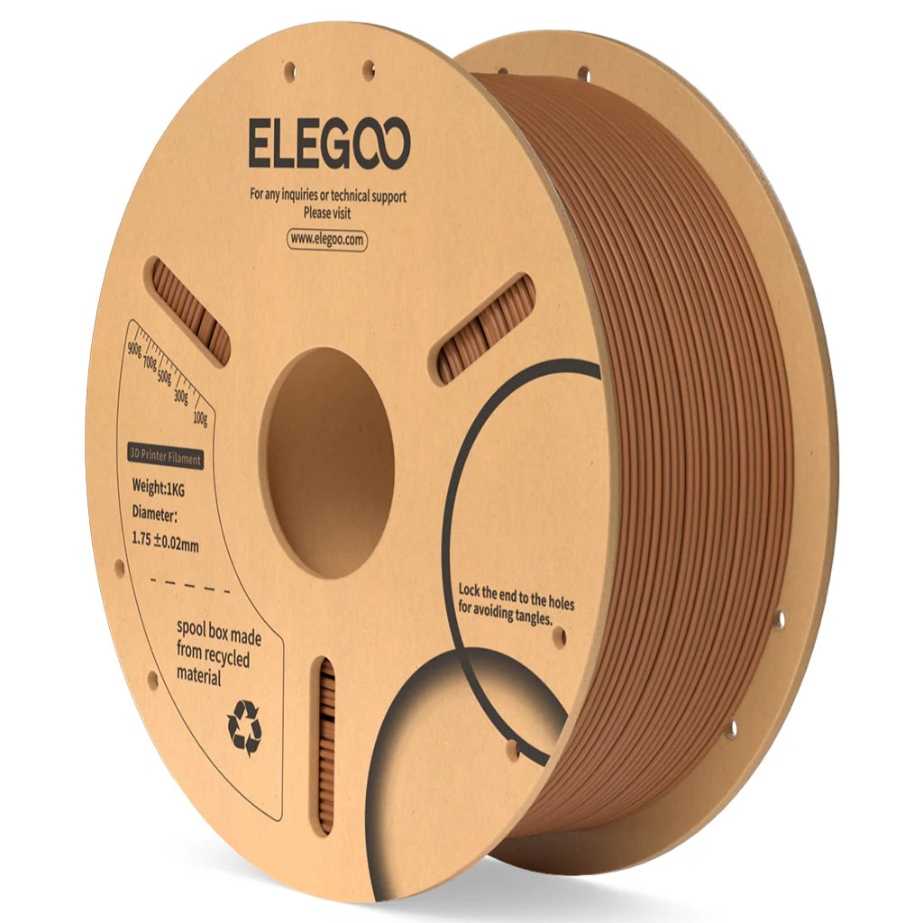 ELEGOO PLA Brown Filaments 3D Printer Consumables 1KG 1.75mm for FDM 3D printer