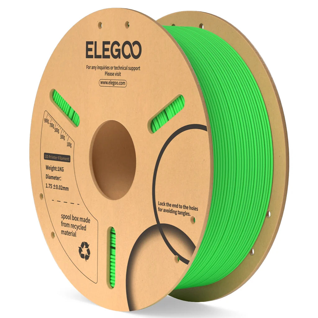 ELEGOO PLA Green Filaments 3D Printer Consumables 1KG 1.75mm for FDM 3D printer