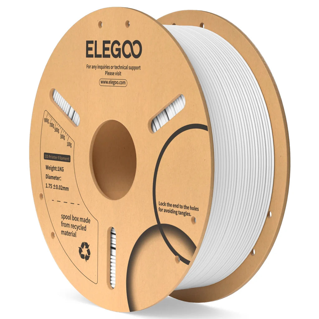 ELEGOO PLA White Filaments 3D Printer Consumables 1KG 1.75mm for FDM 3D printer