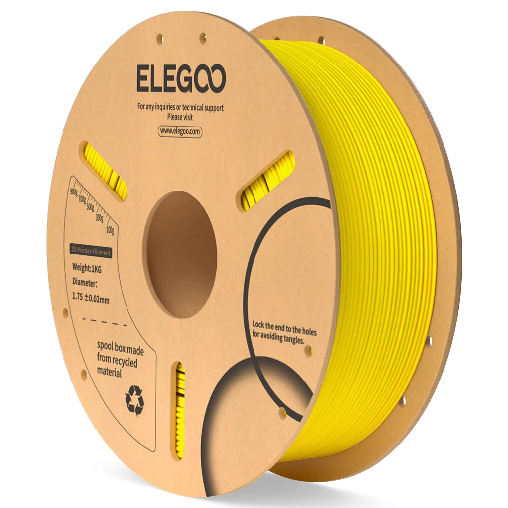 ELEGOO PLA Yellow Filaments 3D Printer Consumables 1KG 1.75mm for FDM 3D printer