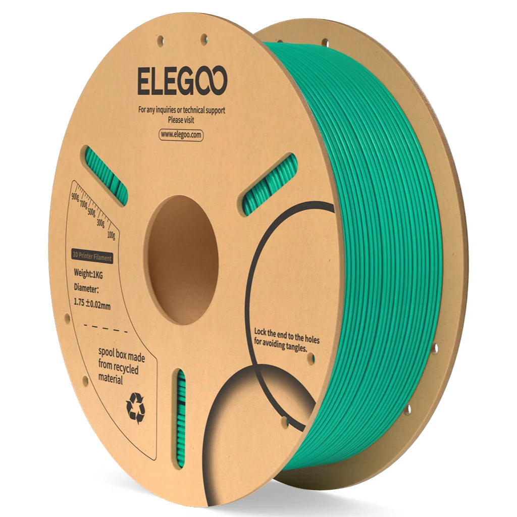 ELEGOO PLA Sea Green Filaments 3D Printer Consumables 1KG 1.75mm for FDM 3D printer