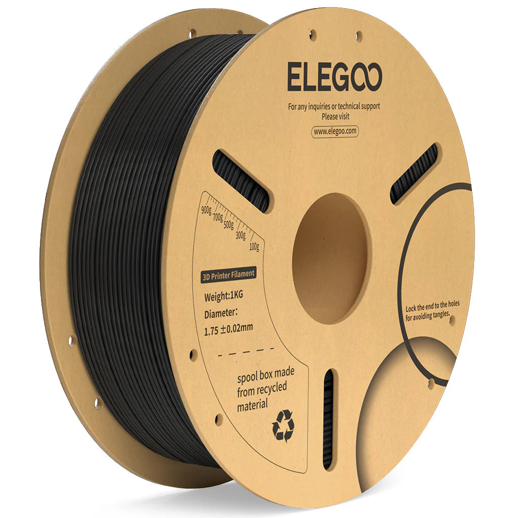 ELEGOO PLA Plus Black Filaments 3D Printer Consumables 1KG 1.75mm for FDM 3D printer