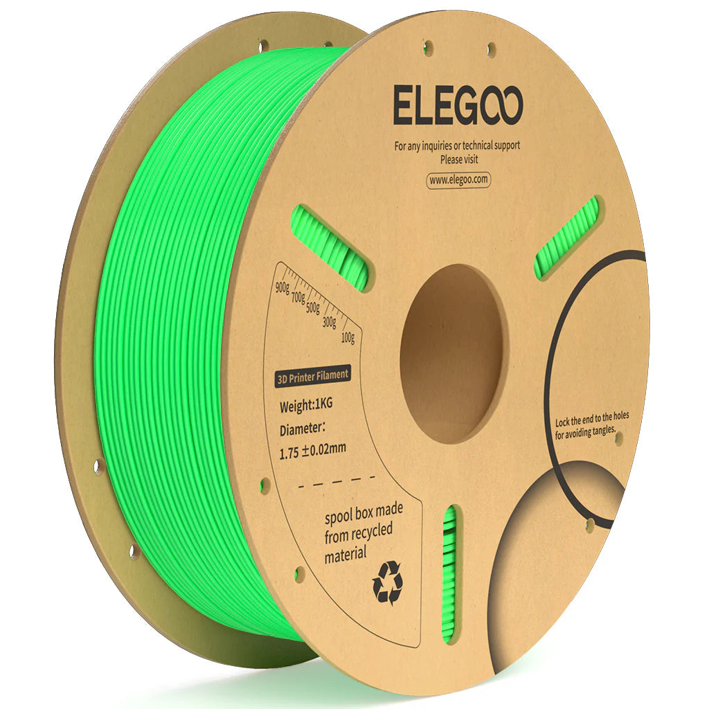 ELEGOO PLA Plus Neon Green Filaments 3D Printer Consumables 1KG 1.75mm for FDM 3D printer