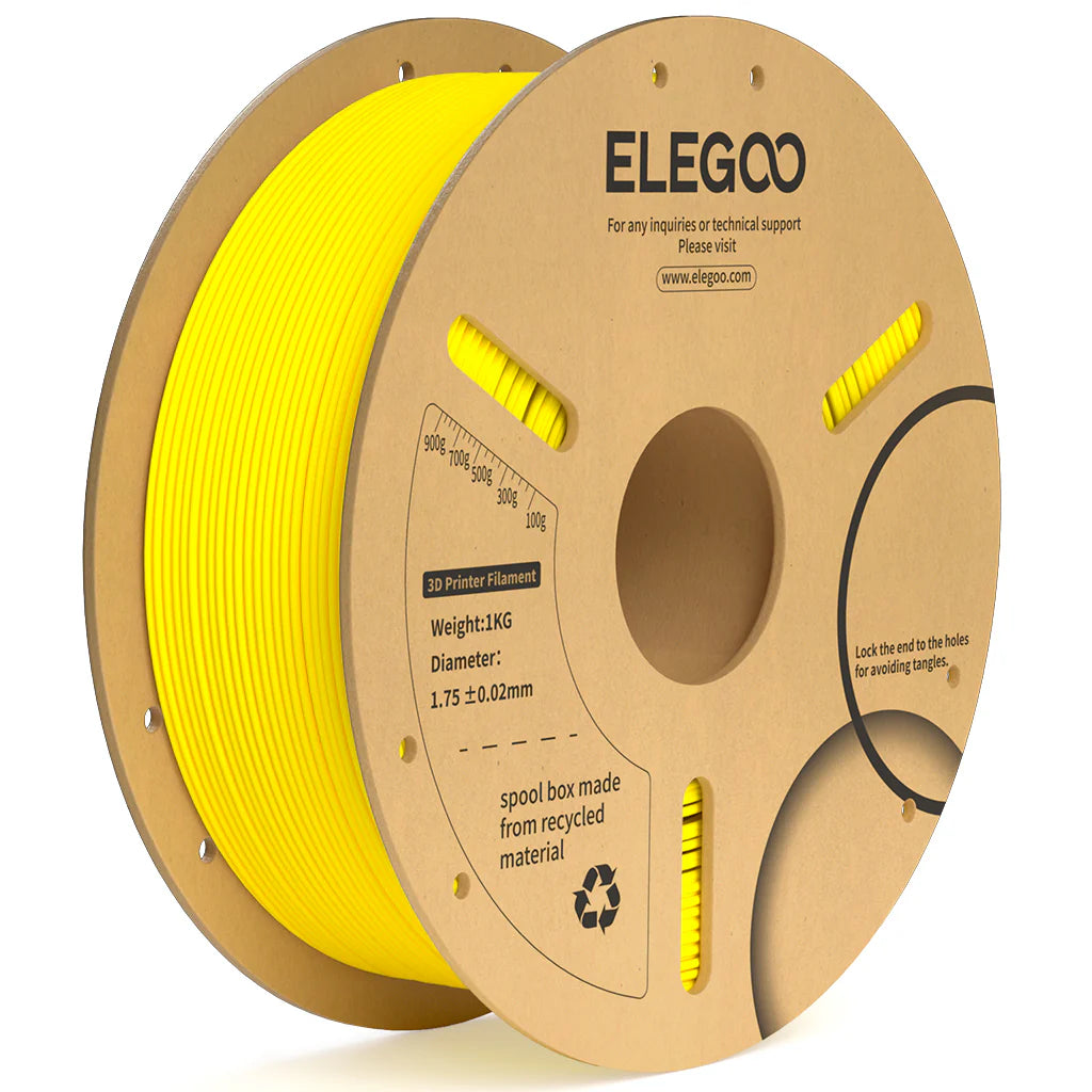 ELEGOO PLA Plus Yellow Filaments 3D Printer Consumables 1KG 1.75mm for FDM 3D printer