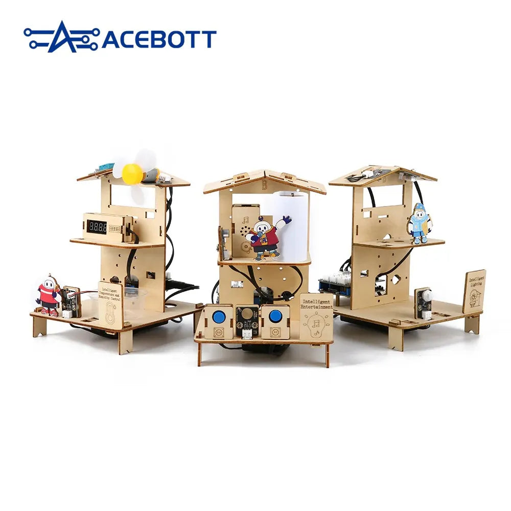 ACEBOTT ESP32 STEM School Smart Home Kit Education Solution Series 3 in 1