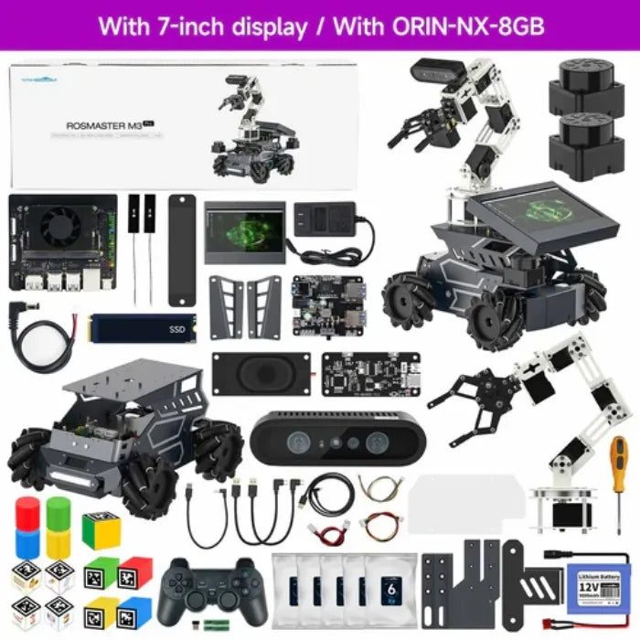 Yahboom ROSMASTER M3 PRO Jetson Orin NX 8GB with 7inch Display