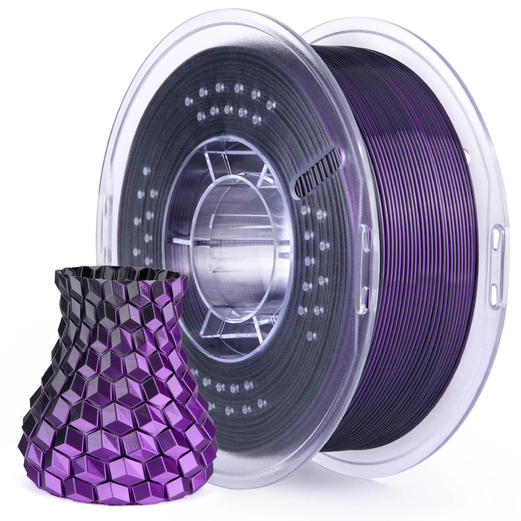 ELEGOO PLA Silk Black Purple 3D Printer Consumables 1KG 1.75mm for FDM 3D printer
