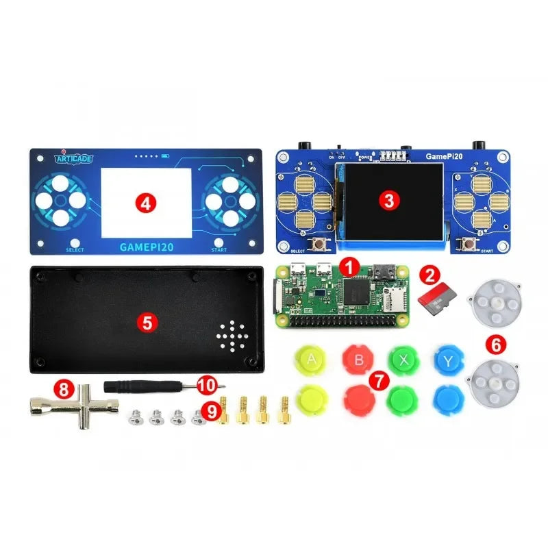 Waveshare GamePi20 Mini Video Game Console Based on Raspberry Pi Zero ...