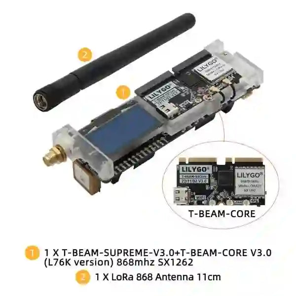LILYGO T-Beam SUPREME SoftRF ESP32-S3 Dev Board SX1262 LoRa Module