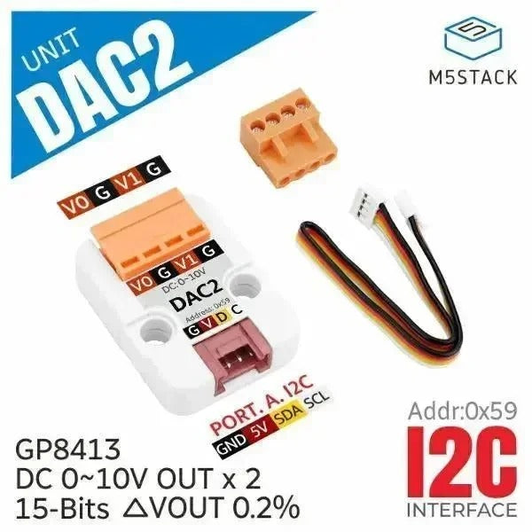 M5Stack DAC 2 I2C Unit (GP8413)